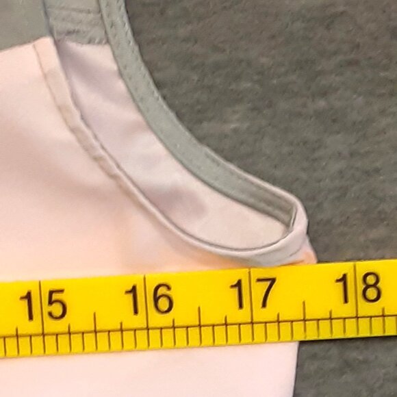 New York & Co Woman's Blouse, Sleeveless, Button Closure, Pink & Gray pullover - Picture 3 of 6